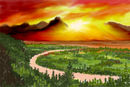 valley-sunset