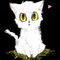 white-kitty by dazzychan